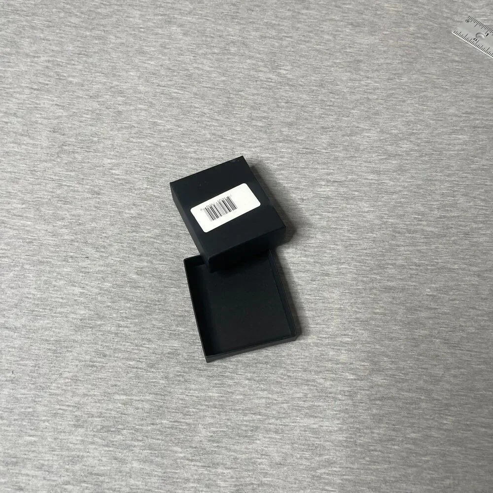 Macy’s Solid Black 3” x 3” Jewelry Necklace & Bracelet Gift Box